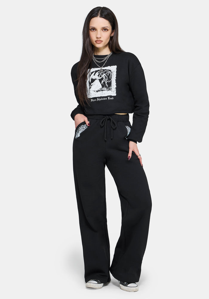 Shadows Crop Sweat Top