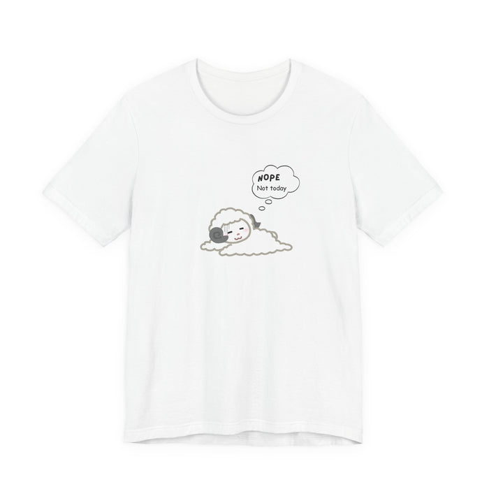 Sheep Nap T‑Shirt — Cute "Nope, Not Today" Lazy Lamb Tee