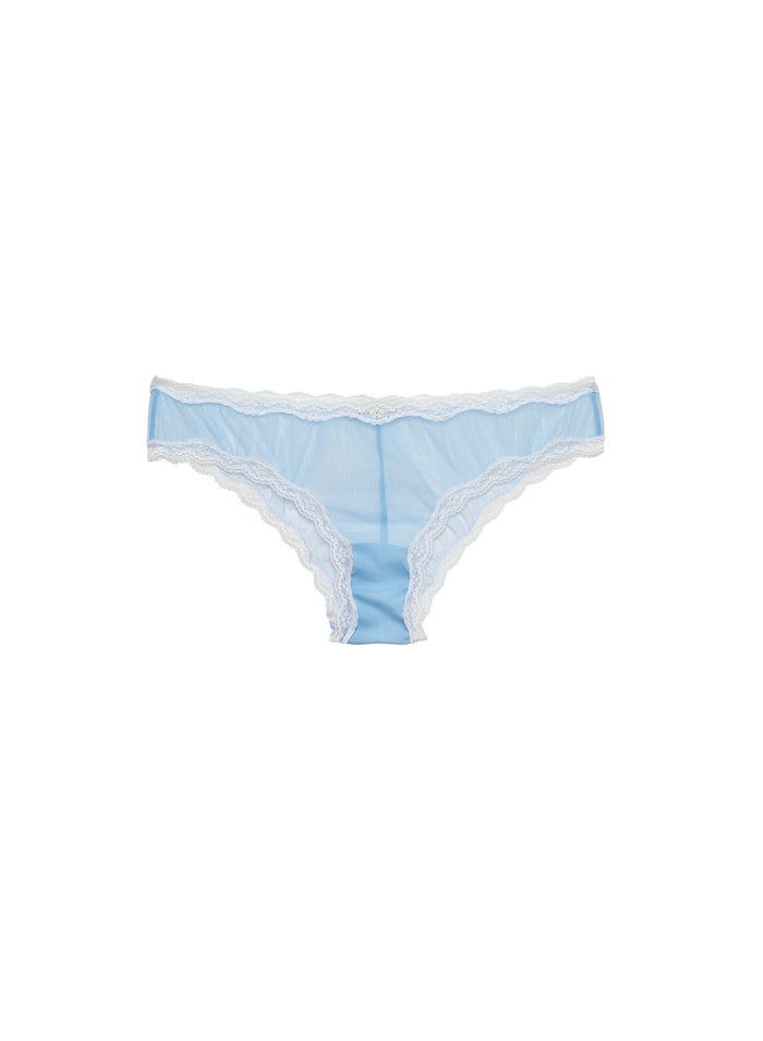 Sheer Tulle Bikini-light sky-flat