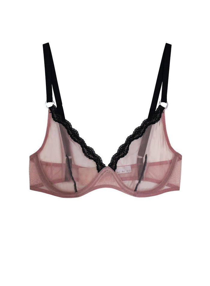 Sheer Tulle Demi Bra-petal-flat