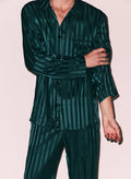 Silk Jacquard PJ Top-the maker green-Fleur du Mal