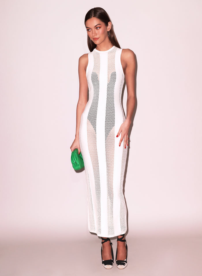 Simone Maxi Dress-lait de coco