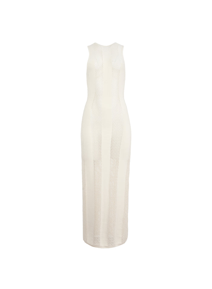 Simone Maxi Dress-lait de coco-flat