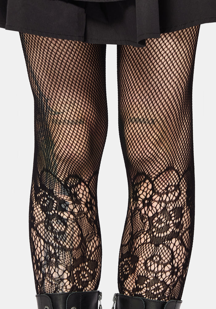Sisella Lace Fishnet Tights
