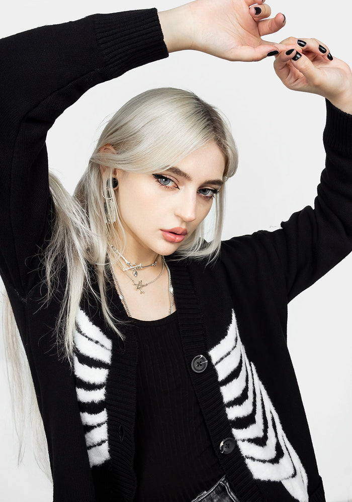 Skeletus Oversized Cardigan