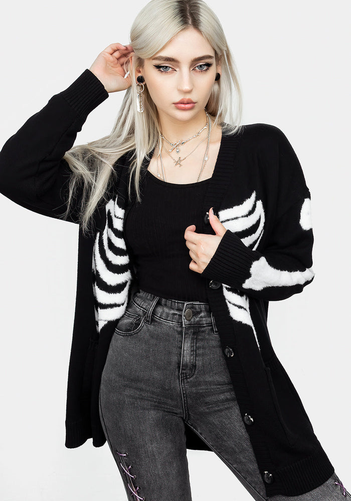 Skeletus Oversized Cardigan