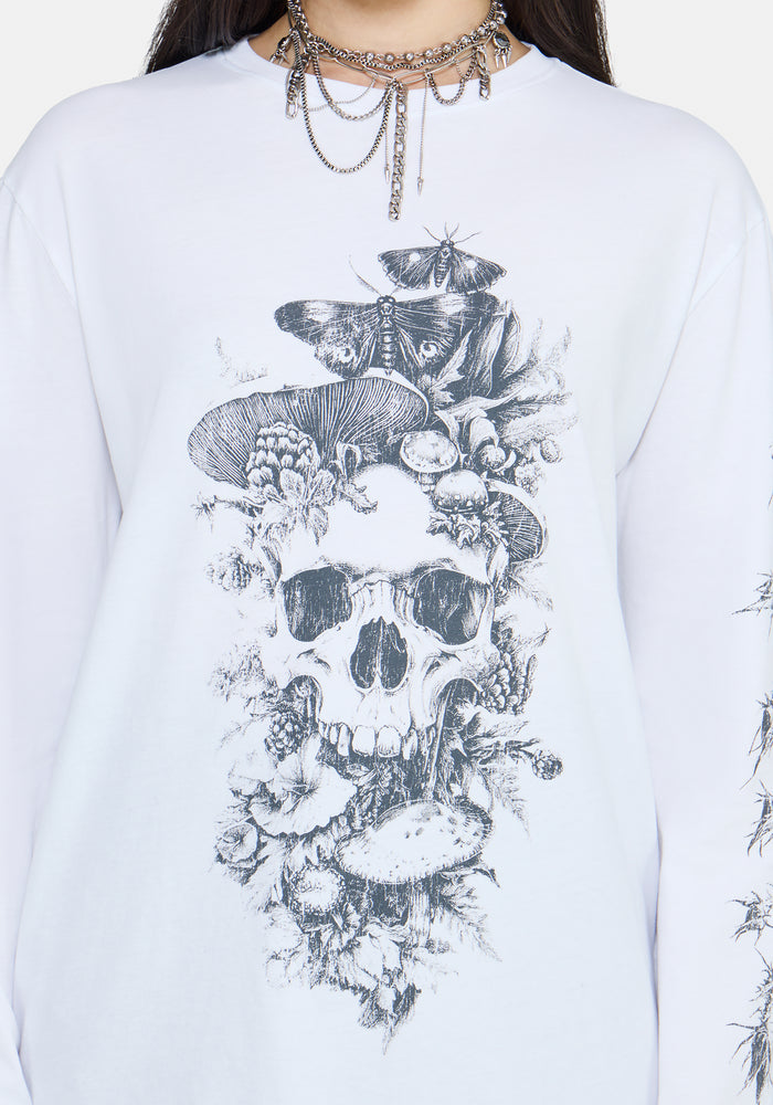 Skulla Long Sleeve Oversized T-Shirt