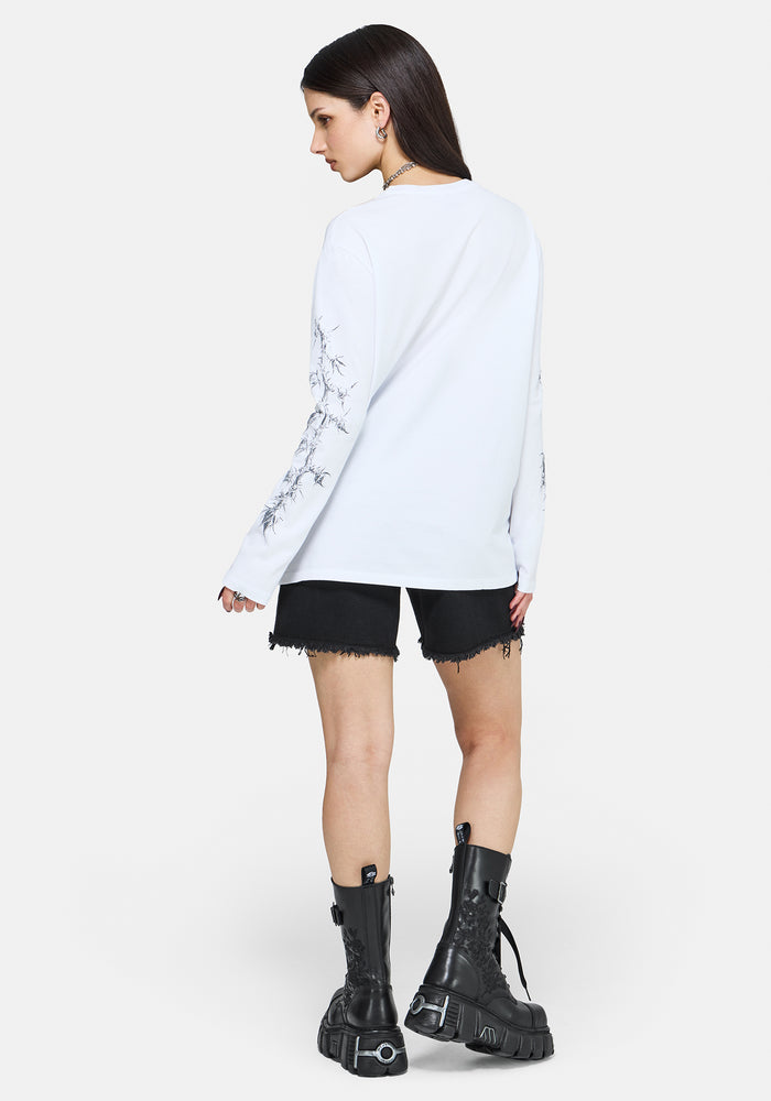 Skulla Long Sleeve Oversized T-Shirt