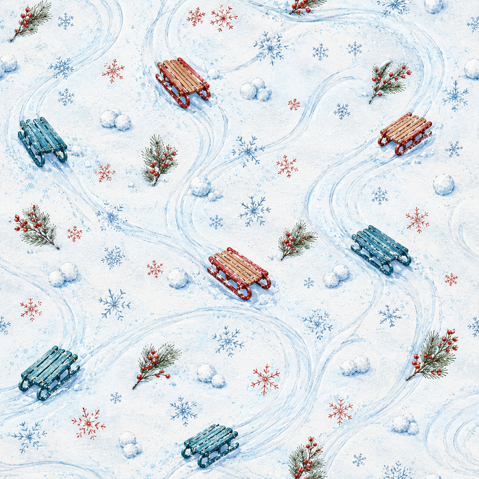 Sledding Scrapbook Kit
