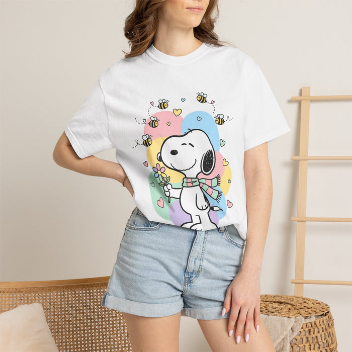 Snoopy Floral Hearts T-Shirt