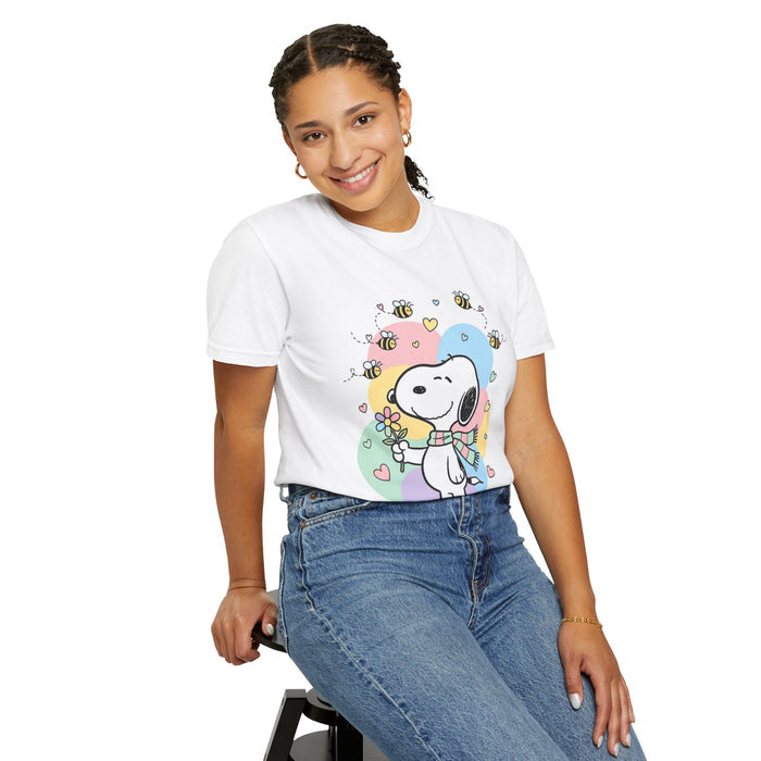 Snoopy Floral Hearts T-Shirt