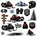 Snowmobiling Scrapbook Kit