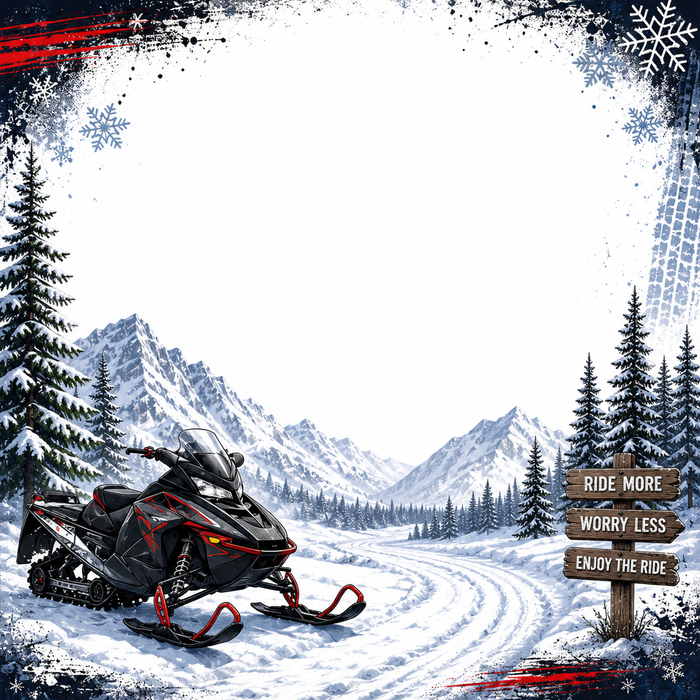 Snowmobiling Scrapbook Kit