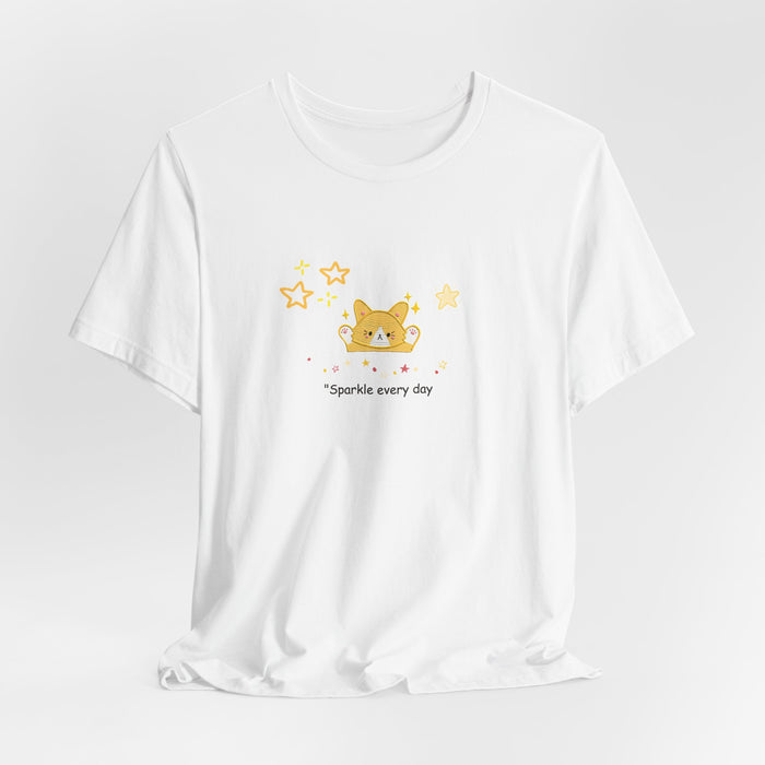 Sparkle Every Day Cat T-Shirt — Cute Kawaii Kitty Graphic Tee
