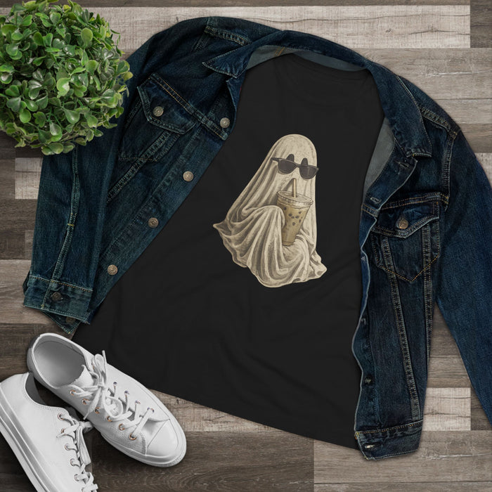 Spooky Ghost with Sunglasses T-Shirt | Trendy Halloween Graphic Tee