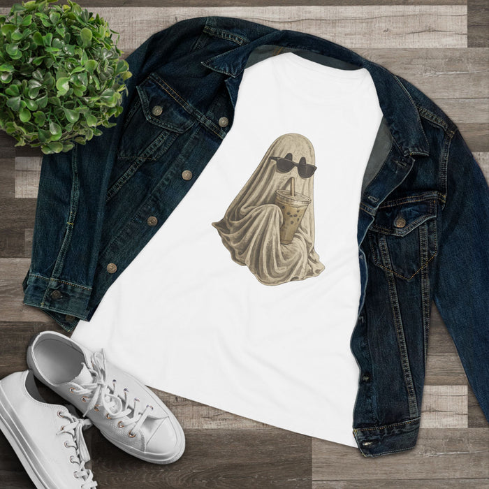 Spooky Ghost with Sunglasses T-Shirt | Trendy Halloween Graphic Tee