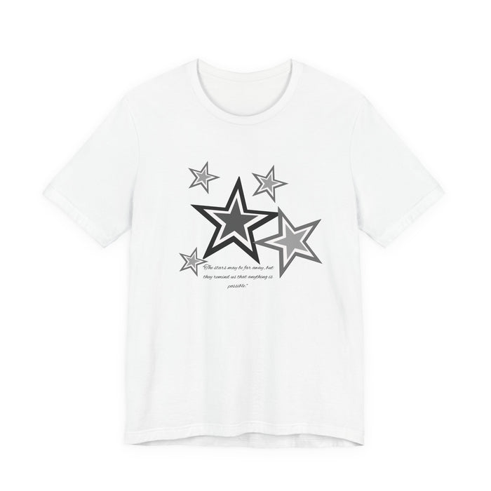 Star Cluster Graphic Tee — Monochrome Retro Stars T-Shirt