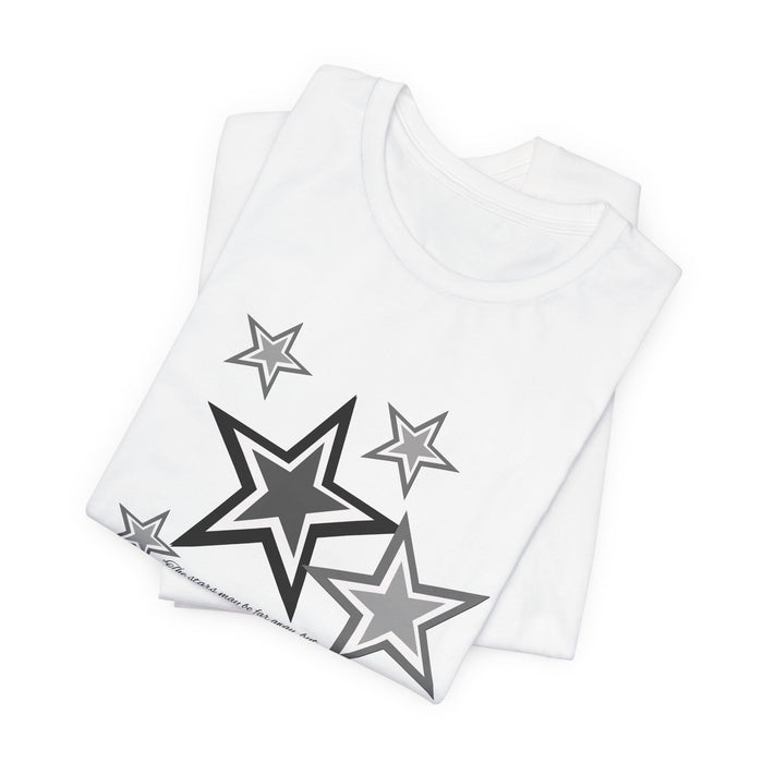 Star Cluster Graphic Tee — Monochrome Retro Stars T-Shirt