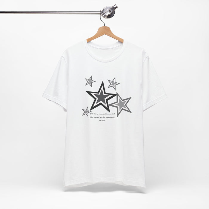 Star Cluster Graphic Tee — Monochrome Retro Stars T-Shirt