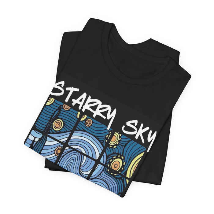 Starry Sky Tee — 'Life May Always Have Regret But Future Is Still Good' Graphic T-Shirt