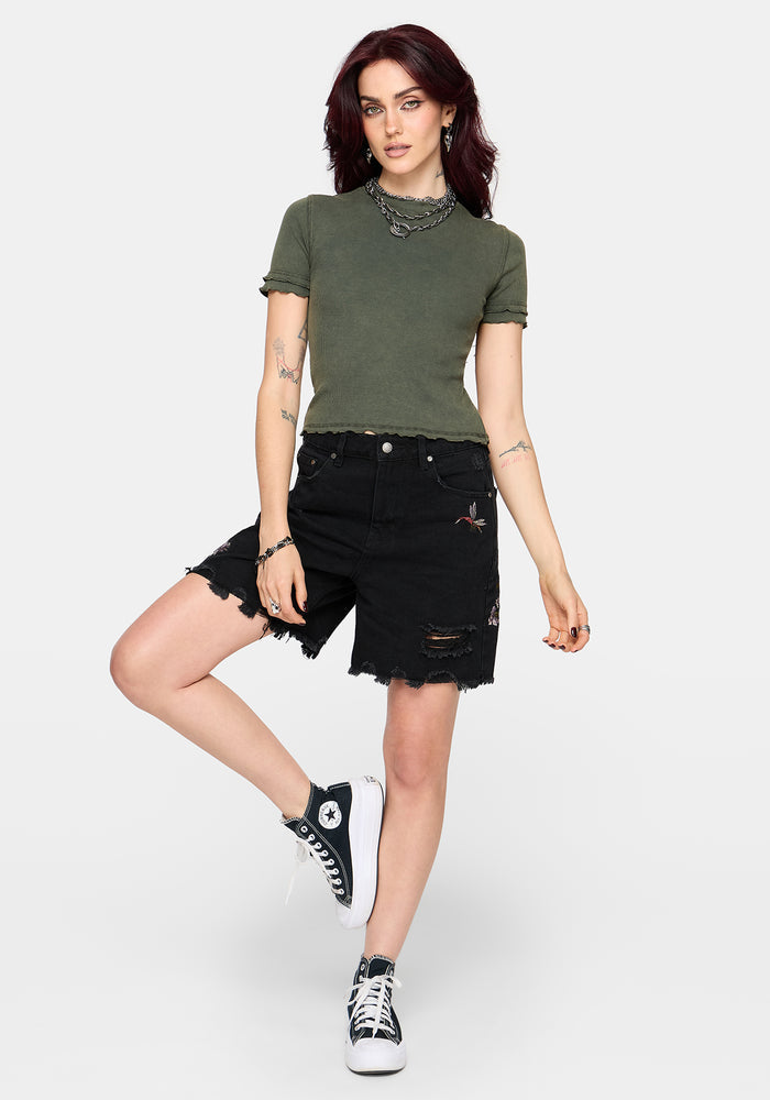 Stori Ribbed Short Sleeve T-Shirt