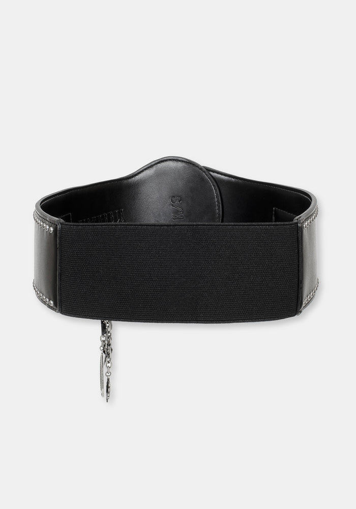 Sul Studded Charm Stretch Waist Belt