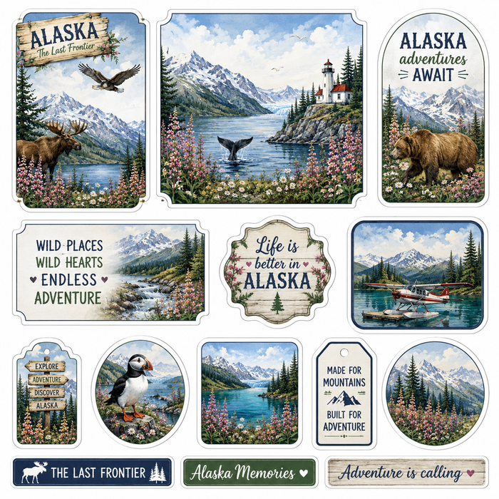 Summer in Alaska Scrapbook Kit