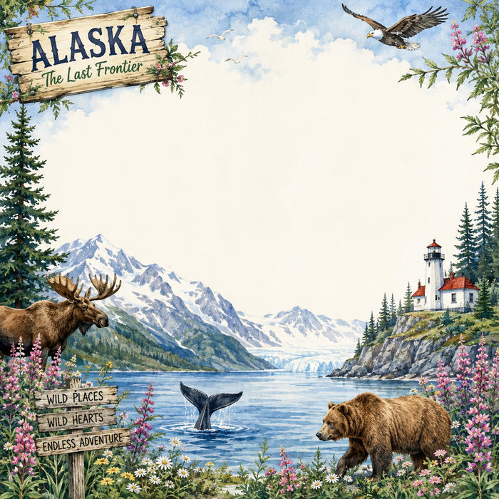 Summer in Alaska Scrapbook Kit