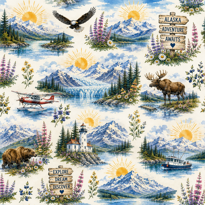 Summer in Alaska Scrapbook Kit