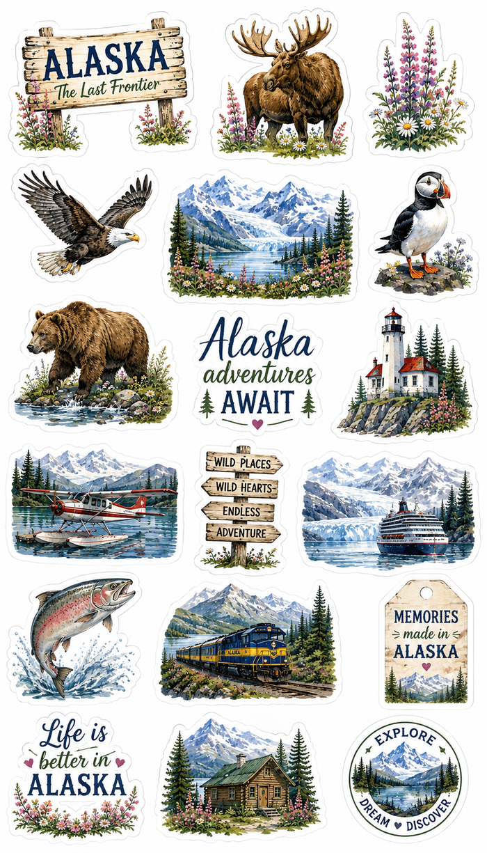 Summer in Alaska Scrapbook Kit