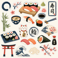 Sushi Scrapbook Kit