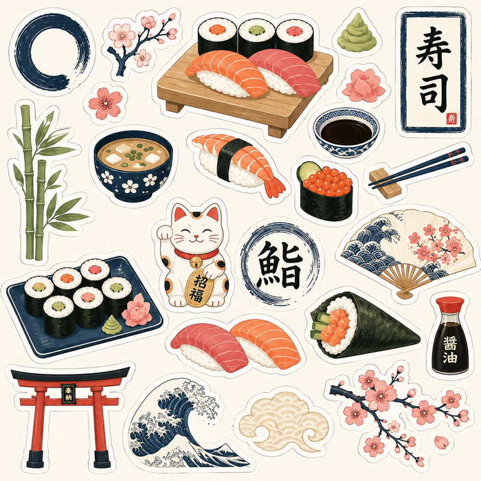 Sushi Scrapbook Kit