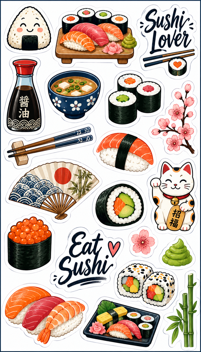 Sushi Scrapbook Kit