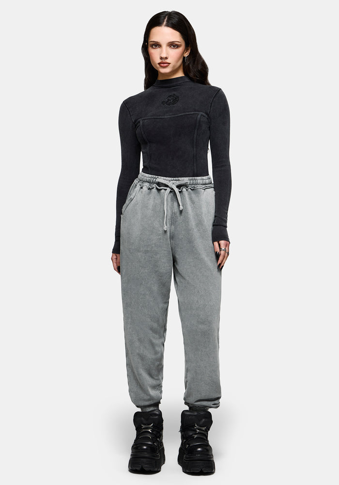 Sylph Fallen Dove Embroidered Cuffed Jogger