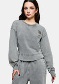 Sylph Fallen Dove Embroidered Sweatshirt