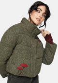Sylvia Embroidered Knit Bomber Jacket