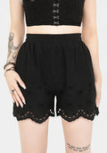 Synthweb Cotton Broderie Hem Shorts