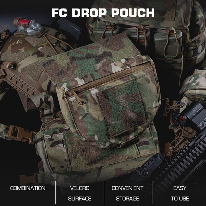 Tactical Vest with Drop Pouch