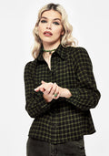 Terra Cotton Check Button Up Shirt