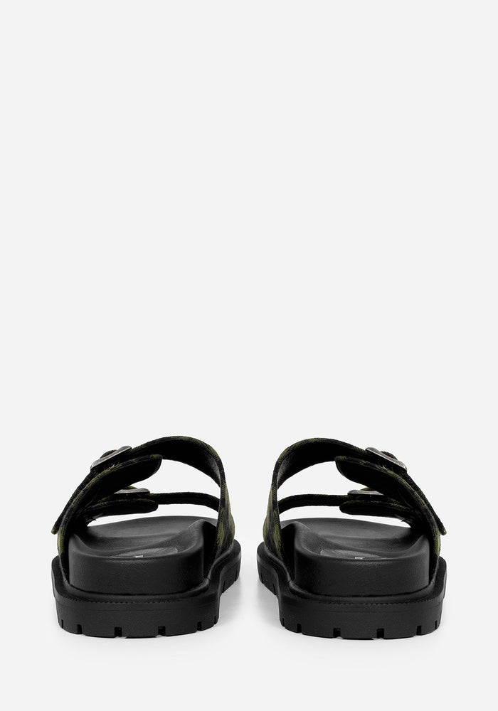 Terra Gingham Buckle Sandals
