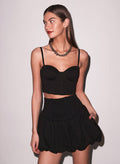 Terry Bubble Skirt-black-Fleur du Mal