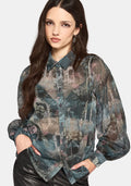Thalassa Print Chiffon Shirt