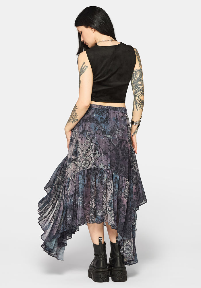 Thorn Bloom Embellished Suede Waistcoat