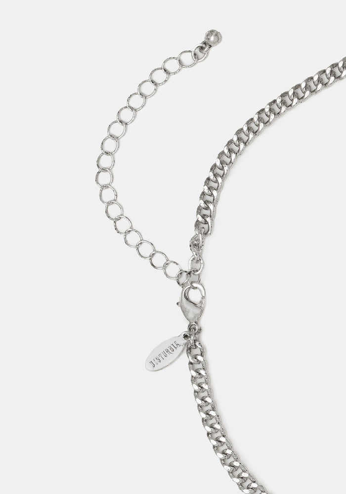 Thrax Pricklethorn Stone Charm Choker