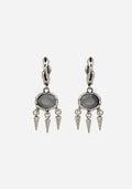Threx Spike Drop Hoop Earrings