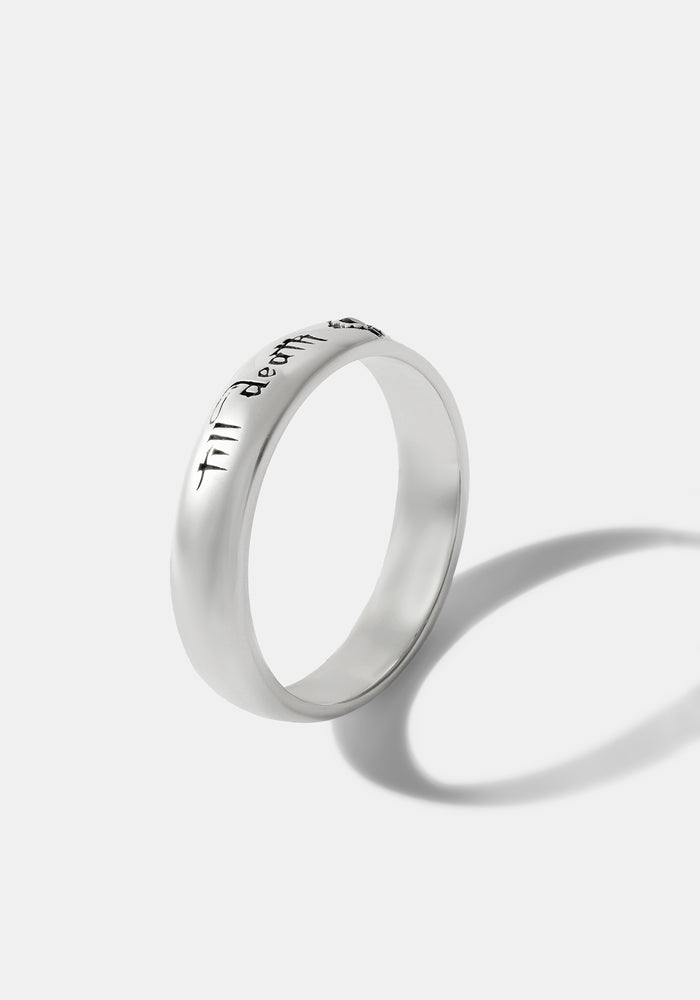 Till Death Sterling Silver Band - 4.8mm