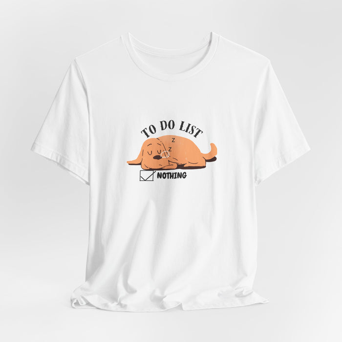 To Do List: Nothing Cat T-Shirt — Funny Lazy Cat Graphic Tee