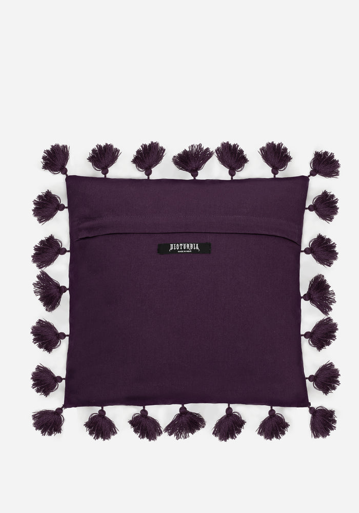 Toadstone Frog Tassel Edge Square Cushion