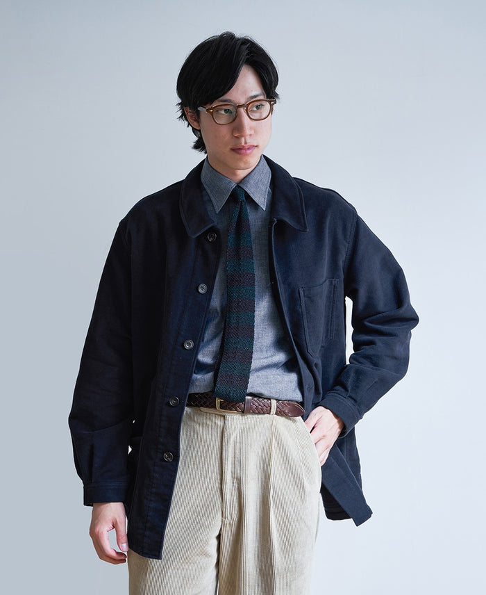 TOKYO SLIM FIT - Round Collar Chambray