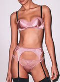Top Stitch Garter Belt-rose pink-Fleur du Mal
